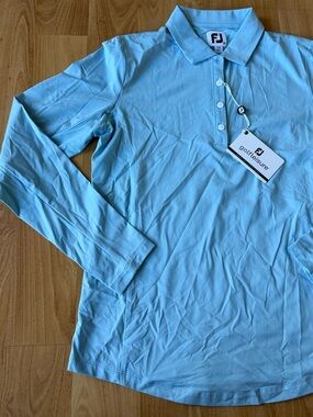 FootJoy NWT women’s sun protection long sleeve shirt blue size medium
